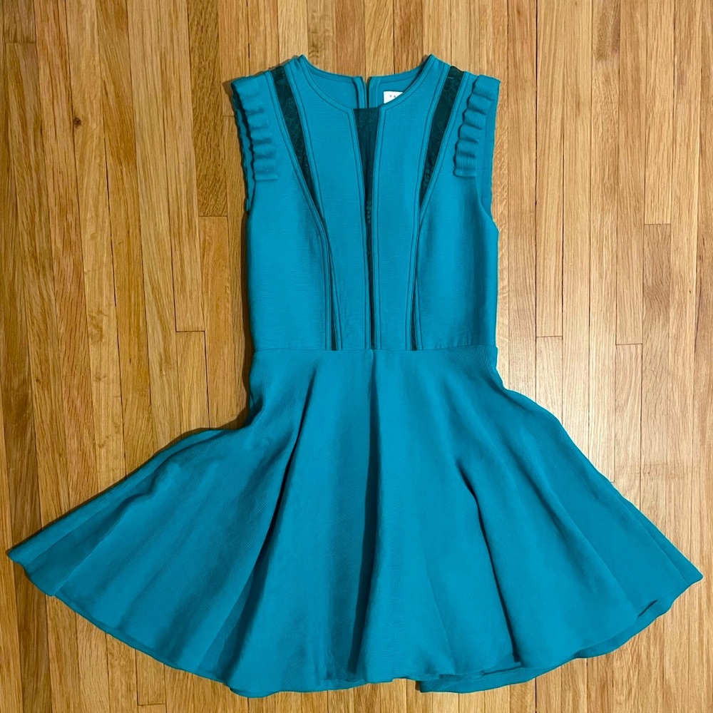 bleu turquoise sandro dress